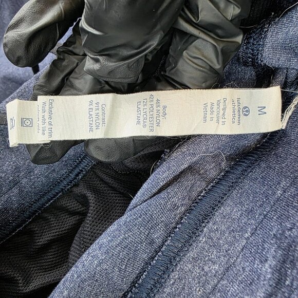 Lululemon Pants Mens Medium Blue Heather Performance Drawstring Zip Pockets Tech - Picture 12 of 12